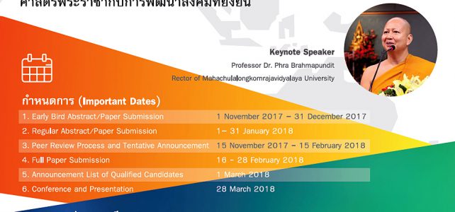 การประชุมวิชาการระดับชาติ ครั้งที่ 5 ระดับนานาชาติครั้งที่ 3 The 5th National and the 3rd International Conferences 2018 การประชุมวิชาการระดับชาติ ครั้งที่ 5 ระดับนานาชาติครั้งที่ 3 The 5th National and the 3rd International Conferences 2018