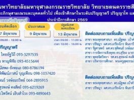 รับสมัครนิสิตใหม่
