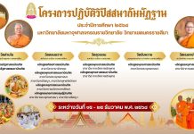 โครงการปฏิบัติวิปัสสนากัมมัฏฐาน ประจำปีการศึกษา ๒๕๖๘ วันที่ ๑๕-๒๕ ธันวาคม ๒๕๖๘